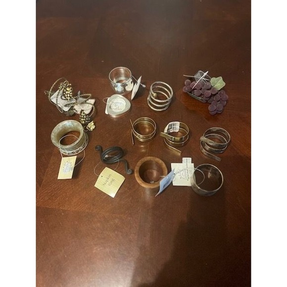 Other - vintage Decorative Napkin Rings lot Elegant Table Accessories kemp beatley 12